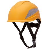 Pyramex HP76130 Ridgeline XR7 Type I Safety Helmet - 6 Pt. Ratchet - Integrated Chin Strap - Yellow