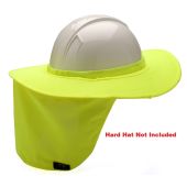 Pyramex HPSHADE30 Hi-vis Yellow Hard Hat Brim with Neck Shade