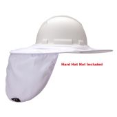 Pyramex HPSHADEC10 White Collapsible Hard Hat Brim with Neck Shade