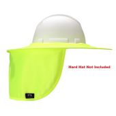 Pyramex HPSHADEC30 Hi-vis Yellow Collapsible Hard Hat Brim with Neck Shade