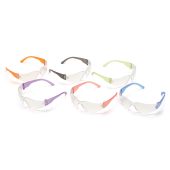 Pyramex Mini Intruder S4110SNMP Multi Color Frame - Clear-Hardcoated Lens - Dozen (12 Pairs)
