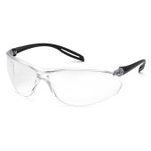 Pyramex Neshoba S9710STM Safety Glasses - Black Frame - Clear H2MAX Anti-Fog Lens