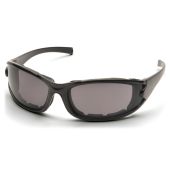 Pyramex Pmxcel SB7321DT Safety Glasses - Matte Black Frame - Gray Polarized Anti-Fog Lens - (CLOSEOUT)