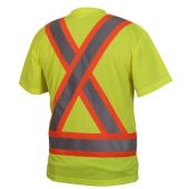 Pyramex RCTS2110 Hi Vis Yellow Safety Shirt - X Back - Type R - Class 2 - (CLEARANCE)