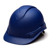 Pyramex Ridgeline HP44122 Blue Graphite Pattern Hard Hat - Cap Style - 4 Pt Ratchet Suspension