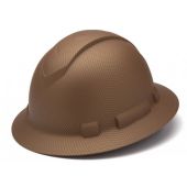 Pyramex Ridgeline HP54118 Copper Graphite Pattern Hard Hat - Full Brim - 4Pt Ratchet Suspension 