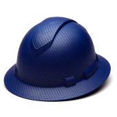 Pyramex Ridgeline HP54122 Blue Graphite Pattern Hard Hat - Full Brim - 4Pt Ratchet Suspension