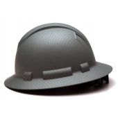 Pyramex Ridgeline HP54123 Silver Graphite Pattern Hard Hat - Full Brim - 4Pt Ratchet Suspension