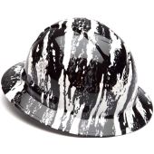 Pyramex Ridgeline White Urban Camo Hard Hat - Full Brim - 4Pt Ratchet Suspension - (CLOSEOUT)