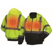 Pyramex RJ3110H Hi Vis Yellow Heated Bomber Safety Jacket - Type R - Class 3