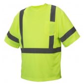 Pyramex RTS3310 Hi Vis Yellow Safety T-Shirt - Type R - Class 3 - Large - (CLOSEOUT)