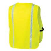 Pyramex RV110 Hi Vis Yellow Safety Vest - Universal Fit - With Reflective Tape - Non-Rated