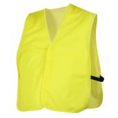 Pyramex RV110NS Hi Vis Yellow Safety Vest - Universal Fit - No Reflective Tape - Non-Rated