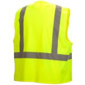 Pyramex RVHL2910 Hi Vis Yellow Economy Safety Vest - Solid - Type R - Class 2