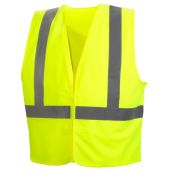Pyramex RVHL2910 Hi Vis Yellow Economy Safety Vest - Solid - Type R - Class 2