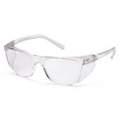 Pyramex S10910STM Legacy Safety Glasses with Side Shields - Clear Frame - Clear H2X Anti-Fog Lens 