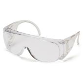 Pyramex S510SD Solo Safety Glasses - Dispenser Packaging Includes 12 Individually Wrapped Clear Lens Glasses