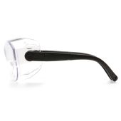 Pyramex S7510SJ OTS XL Safety Glasses - Black Temples - Clear Lens