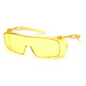 Pyramex S9930ST Cappture Safety Glasses - Amber Frame - Amber H2X Anti-Fog Lens (CLOSEOUT)
