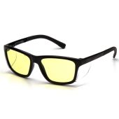 Pyramex SB10734D Conaire Safety Glasses - Black Frame - UV400 Blue Block Lens - W/ Removable Side Shields 