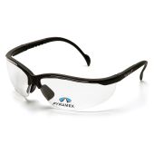 Pyramex SB1810R10 Venture II Readers Safety Glasses - Black Frame - Clear Lens Bifocal, +1.0 Mag