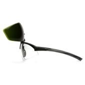 Pyramex SB4960STP Onix Plus Safety Glasses - Black Frame - Clear Anti-Fog Bottom Lens / 3.0 IR Filter Flip Lens