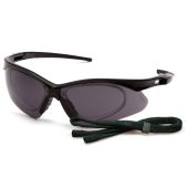 Pyramex SB6320STRX PMXTREME Rx Safety Glasses - Black Frame - Gray Anti-Fog Lens w/ Rx Insert