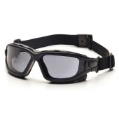 Pyramex SB7020SDNT I-Force Slim Safety Glasses - Black Frame - Gray Anti-Fog Lens