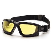 Pyramex SB7030SDT I-Force Safety Glasses - Black Frame - Amber Anti-Fog Lens