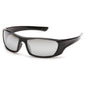 Pyramex SB8070D Outlander Safety Glasses - Black Frame - Silver Mirror Lens - (CLOSEOUT)