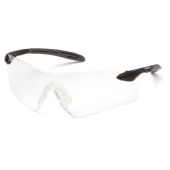 Pyramex SB8810S Intrepid II Safety Glasses - Black / Gray Frame - Clear Lens 