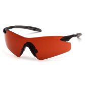 Pyramex SB8835S Intrepid II Safety Glasses - Black / Gray Frame - Sun Block Bronze Lens - (CLOSEOUT)