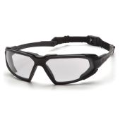 Pyramex SBB5010DT Highlander Safety Glasses - Black Frame - Clear Anti-Fog Lens (CLOSEOUT)