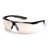 Pyramex SBG10580D Flex-Lyte Safety Glasses - Black Frame - Indoor/Outdoor Mirror Lens 