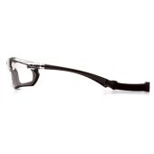 Pyramex SBG10680DT Crossovr Safety Glasses - Black Frame - Silver Mirror Anti-Fog Lens 