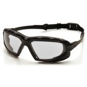 Pyramex SBG5010DT Highlander Plus Safety Glasses - Black / Gray Frame - Clear Anti-Fog Lens