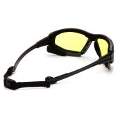 Pyramex SBG5030DT Highlander Plus Safety Glasses - Black / Gray Frame - Amber Lens Anti-Fog Lens