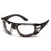 Pyramex SBG9610STMFP Endeavor Plus Dielectric Safety Glasses - Black/Gray Foam Padded Frame - Clear H2MAX Anti-Fog Lens