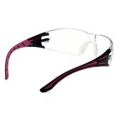 Pyramex SBP9610S Endeavor Plus Dielectric Safety Glasses - Black/Pink Frame - Clear Lens
