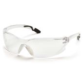 Pyramex SG6510S Achieva Safety Glasses - Gray Temples Frame - Clear Lens - (CLOSEOUT)