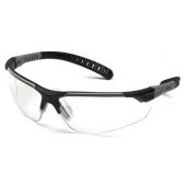 Pyramex Sitecore SBG10110DTM Safety Glasses - Black / Gray Frame - Clear Anti-Fog H2MAX Lens