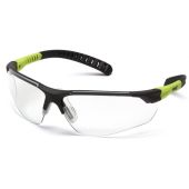 Pyramex Sitecore SGL10110D Safety Glasses - Black / Lime Frame - Clear Lens
