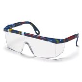 Pyramex SM410S Integra Safety Glasses - Mixed Blue Frame - Clear Lens (CLOSEOUT)