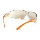 Pyramex SO3680S Cortez Safety Glasses - Orange Temples - Indoor/Outdoor Mirror Lens - (CLOSEOUT)