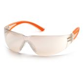 Pyramex SO3680S Cortez Safety Glasses - Orange Temples - Indoor/Outdoor Mirror Lens - (CLOSEOUT)