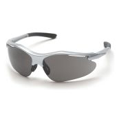 Pyramex SS3720D Fortress Safety Glasses - Silver Frame - Gray Lens - (CLOSEOUT)