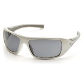 Pyramex SW5620D Goliath Safety Glasses - White Frame - Gray Lens (CLOSEOUT)