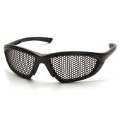 Pyramex Trifecta SB76WMD Safety Glasses - Black Frame - Punched Steel Lens - (Not for Electrical Use)