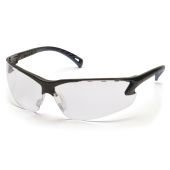 Pyramex Venture 3 SB5710DTM Safety Glasses - Black Frame - Clear H2MAX Anti-Fog Lens 