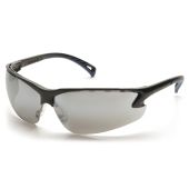 Pyramex Venture 3 SB5770D Safety Glasses - Black Frame - Silver Mirror Lens 